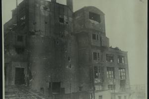Поврежденное здание СталГРЭС. Декабрь 1942 года 