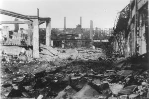 Немецкий снимок на территории завода "Красный Октябрь". Осень 1942 года 